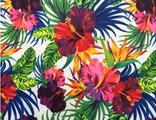 Ткань Оксфорд принт 210Д "Тропические акации" 110г