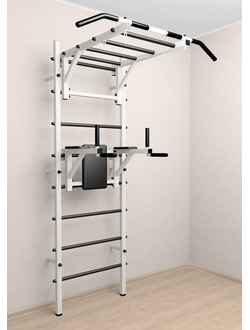 Спортивная шведская стенка с турником рукоходом и брусьями с крепление к стене в квартиру  Sport R Б