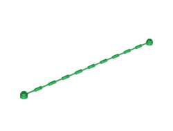 String with End Studs 21L overall with Rope Climbing Grips 16.1cm, Green (63141 / 4113058 / 4528333 / 6195813 / 6411972)