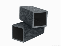 Столб опорный ДПК 100мм 2,9м Черный