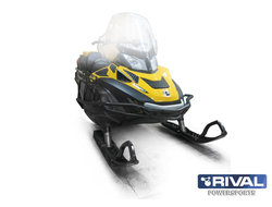 Бампер передний для снегохода Rival 444.7225.1 для BRP Ski-doo Skandic WT/SWT 900/Lynx 59/69 Yeti (2015- )/ Ski-doo Tundra WT(2014-2015)  с ложементом ружья 2014- (Сталь) (1150*615*350)