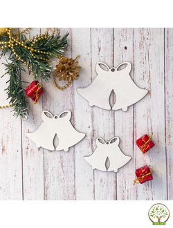 Колокольчик двойной 8х6 см/ХДФ 3 мм