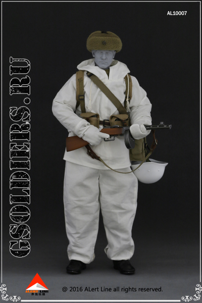 Красноармеец в зимнем обмундировании  - коллекционная фигурка 1/6  Winter Soviet soldier Suit AL10007 - AlertLine