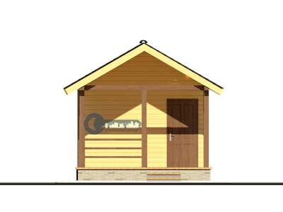 Б-17 ГАБАРИТНЫЕ РАЗМЕРЫ: (6Х4М) 1 ЭТАЖ, ОБЩАЯ ПЛОЩАДЬ: 24М²