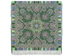 Павловопосадский платок Золотой петушок 1943-59