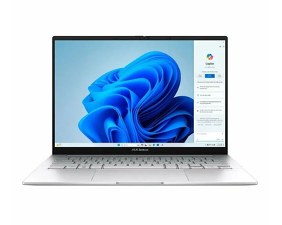 Ноутбук ASUS Zenbook 14 UX3405CA OLED 2.8K 120Hz, Intel Core Ultra 9 285H, RAM 32 ГБ, SSD 1024 ГБ, Intel Arc 140T, Windows Home, (UX3405CA285-0ECSXBJX20), серебристый, Русская раскладка