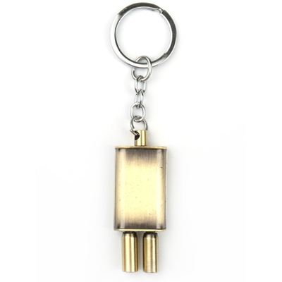Брелок глушитель, металл, БРОНЗА