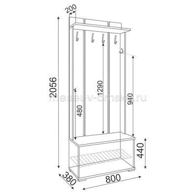 Прихожая Тиффани-3 М32