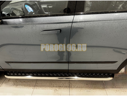 Пороги с накладным листом Папа Тюнинг d53 для JAECOO J7 2023-2025