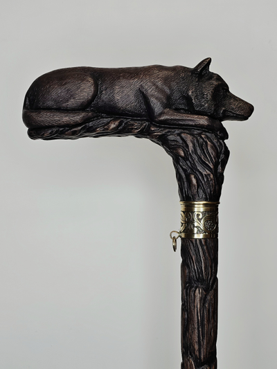 Трость "Волк на отдыхе"