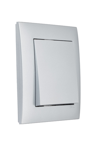 Рамка Logus 90 акварель, 1 пост, алюминий - Efapel 90910 TAL