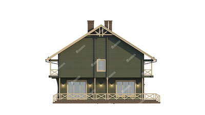 Гостиница из клееного бруса "Кабардинка", 335 м2