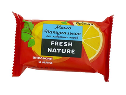 Мыло туалетное Fresh Nature Апельсин и мята, 90 г