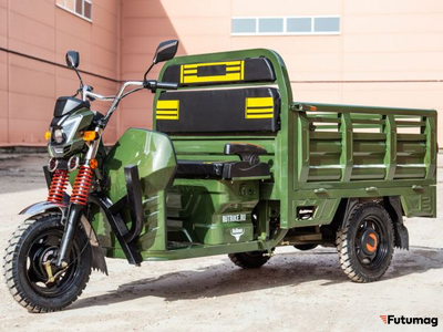 Грузовой электротрицикл Rutrike Антей-У 1500 60V1200W зеленый