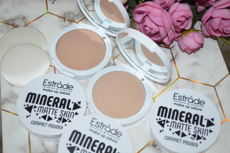 Estrade "Mineral matte skin" - [минерал мат скин] минеральная матирующая пудра