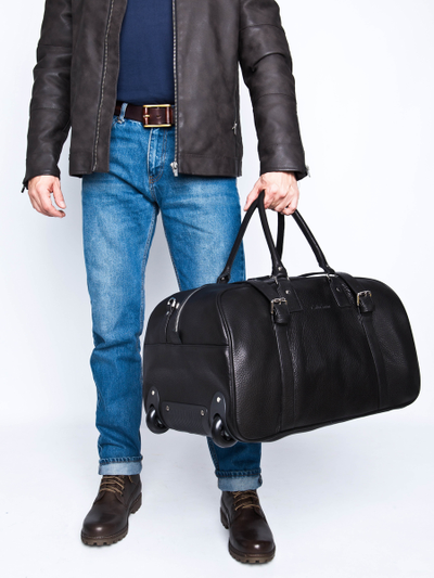 Дорожная сумка на колесах Firenze Premium black (арт. 
4042-51)