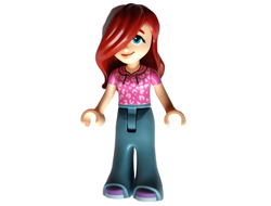 Friends Paisley - Dark Pink Hoodie, Sand Blue Trousers Bell-Bottoms, Medium Lavender Shoes, n/a (frnd589)