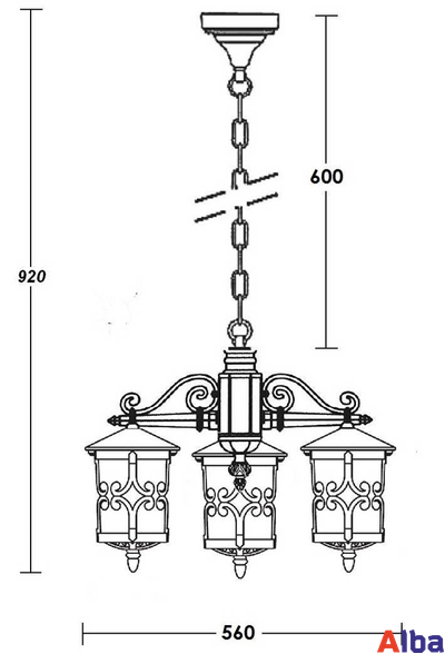 Frankfurt 15870-3 Парковый светильник
