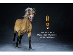 Монгольский конь (Лошадь) в динамичной позе - Коллекционная ФИГУРКА 1/6 scale animal model No.33:Mongolica (dynamic posture) (Mr.Z033-MD002) - Mr.Z