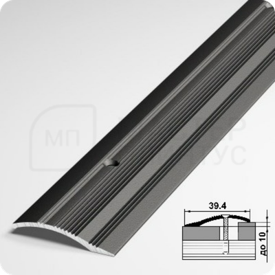 Порог разноуровневый Лука ПР 02.2700.15 Черный