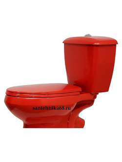 Цветной унитаз Элисса красного цвета антивсплеск стандарт 43360130202