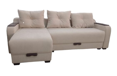 Диван евроугол "Эффект" бежевый