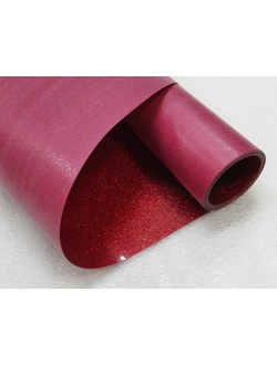 Термопленка "SEF" серия FLEXCUT GLITTER 05 RED, 350 мкм