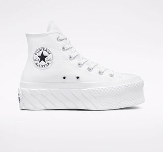 Кеды Converse Lift 2X белые высокие на платформе