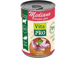 VITA PRO MEDIANO 400 г консервы для собак утка с кроликом кусочки в соусе