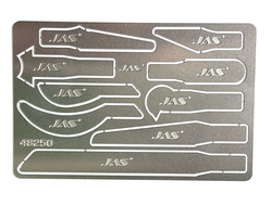 Jas: Набор пилок по пластику к ножу с цанговым зажимом (9 шт)