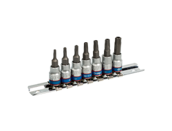Набор торцевых насадок 1/4", Torx, Т10-Т40 мм, L = 37 мм, 7 предметов KING TONY 2107PR