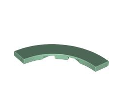 Tile, Round Corner 4 x 4 Macaroni Wide, Sand Green (27507 / 6177823)