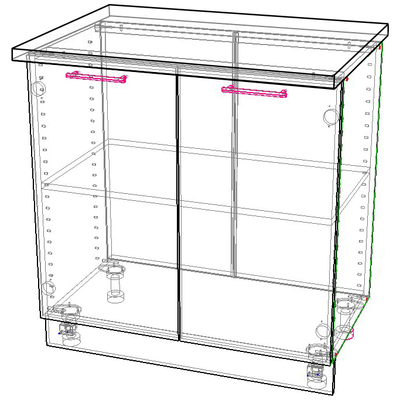 Стол кухонный Аляска Н-80 (800)