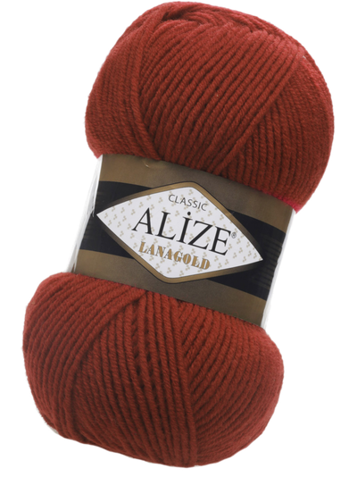 Lanagold (Alize) пряжа цвет № 36 терракот