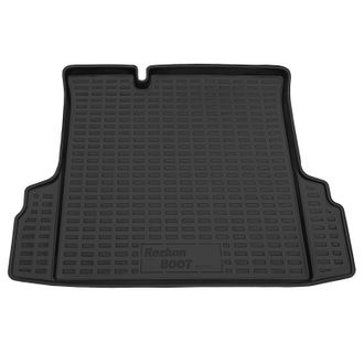 Коврик в багажник пластиковый (черный) для Ravon R4 (16-Н.В.)  (Борт 4см)