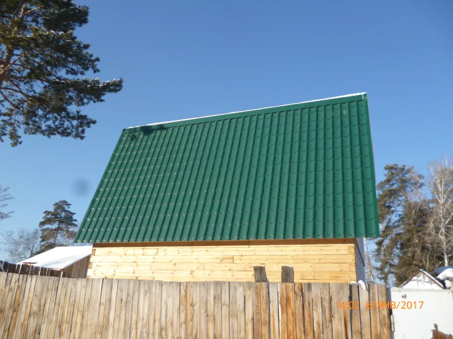 Кровля металлочерепица.