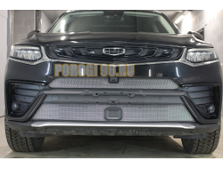 Защита радиатора Geely Tugella 2020- chrome низ