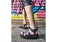 Dr. Martens BLAIRE PATENT LEATHER STRAP SANDALS фиолетовая