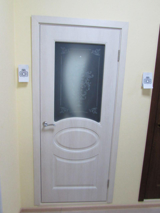 Дверь остекленная с покрытием пвх "К-1 ДО Филадельфия крем"