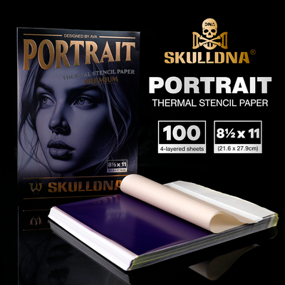Трансферная бумага для термо перевода AVA SKULLDNA Portrait Thermal Stencil Paper