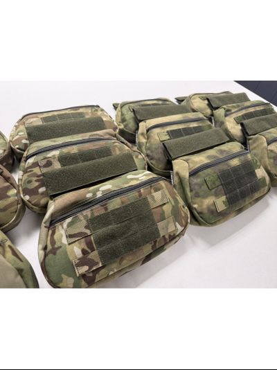 Подсумок напашный утилитарный, паховая сумка для напашника и бронежилета, цвет МУЛЬТИКАМ