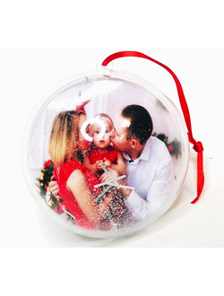 Шар елочный под полиграфическую вставку, елочные шары под вставку фото, шар елочный акриловый