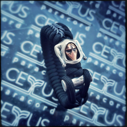 Браслет из паракорда Арлекин, серебро