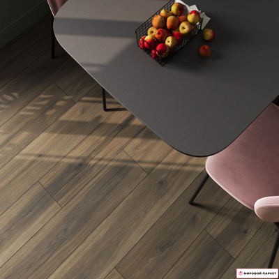 Ламинат Eversense Classic Дуб Вирдиа коричневый EL1039 34 класс толщина 8 мм с фаской 1.9948 м2