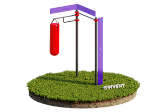 КОМПЛЕКС ПЕРЕКЛАДИНА + СТОЙКА ПОД БОКСЕРСКИЙ МЕШОК INVENT