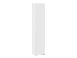 Детская ПОРТО - Шкаф для белья (366) с 1 глухой дверью Белый жемчуг/Белый софт