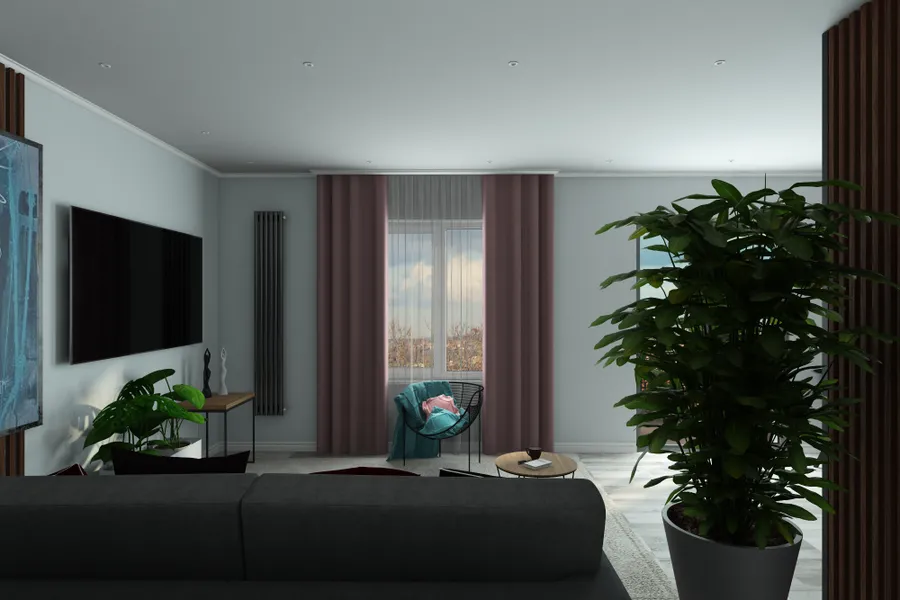 Мрия.  Кухня-гостиная