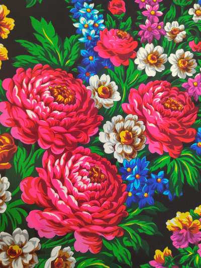 Павловопосадский платок День Победы 235-18