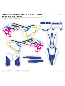 Наклейки на мотоцикл GR7 ГР7 GR 7 ГР 7/ HUSQVARNA TE FE TX 2017-2019,  TC FC FS 2017-2018 ХУСКВАРНА
