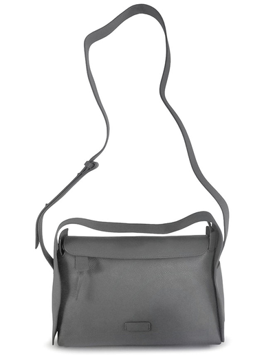 (АРТИКУЛ: 10010/7) СУМКА ЖЕНСКАЯ, НЕБОЛЬШАЯ, НАТУРАЛЬНАЯ КОЖА, СЕРАЯ, С ПЛЕЧЕВЫМ РЕМНЕМ